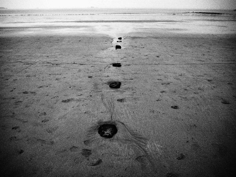 l’élan est discontinu. Fantasque linéarité contre des horizons noyés de silence.