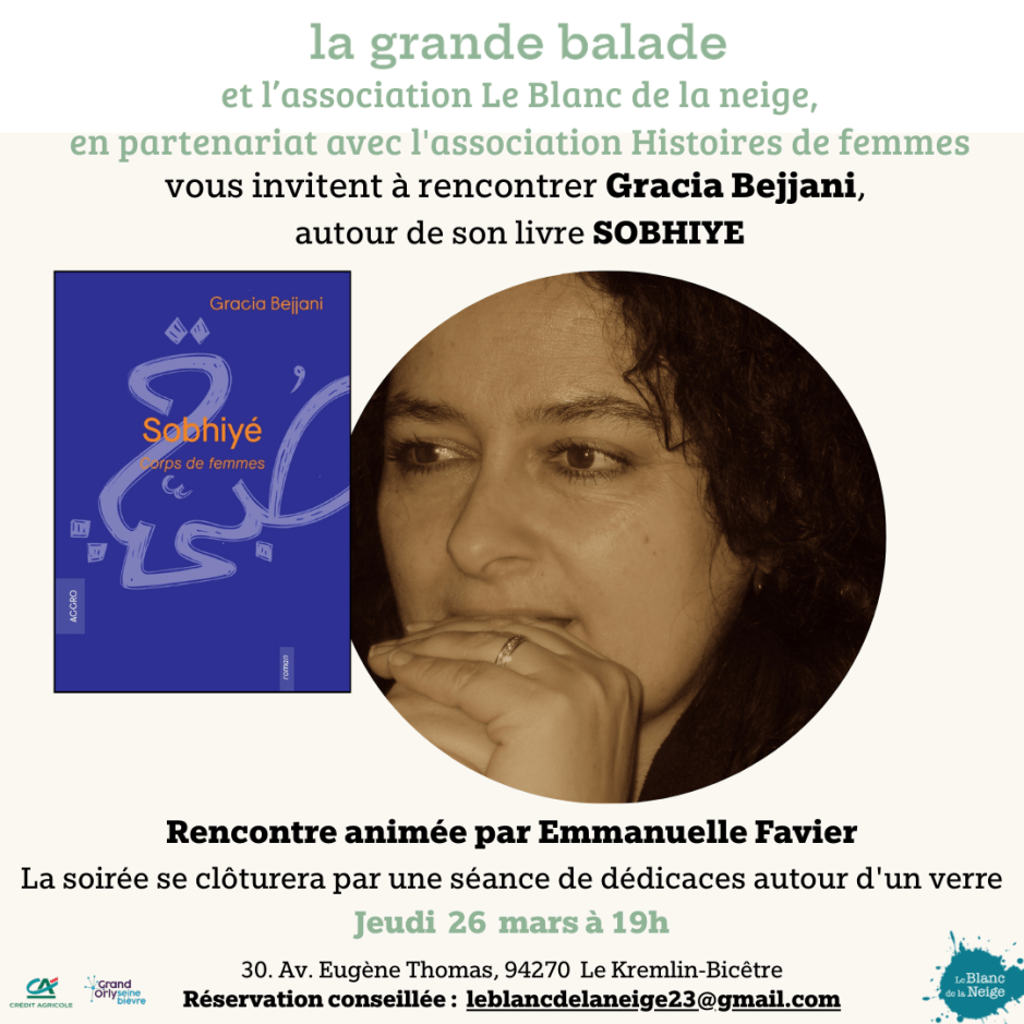 Prochaine rencontre autour de 𝙎𝙤𝙗𝙝𝙞𝙮𝙚́ &ndash; 𝘾𝙤𝙧𝙥𝙨 𝙙𝙚&nbsp;𝙛𝙚𝙢𝙢𝙚𝙨